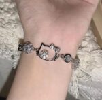 Kitty Crystal Charm Bracelet - Image 3