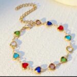Rainbow Heart Charm Bracelet - Image 3