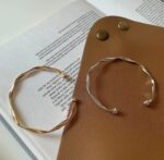 Twist Open Cuff Bracelet (Gold & Silver)