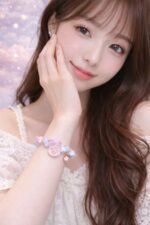 Pastel Paw Charm Beaded Bracelet - Image 2