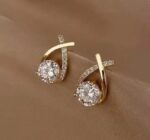 Gold Plated Pearl & Crystal Stud Earrings Combo for Women & Girls | Stylish Party Wear Earrings Set - Image 3