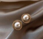Gold Plated Pearl & Crystal Stud Earrings Combo for Women & Girls | Stylish Party Wear Earrings Set - Image 4