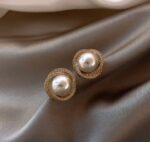 Gold Plated Pearl & Crystal Stud Earrings Combo for Women & Girls | Stylish Party Wear Earrings Set - Image 6