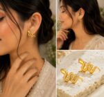 Gold Tone Snake Drop Earrings for Women Textured Serpent Design Trendy Statement Jewellery for Party Casual Evening Vacation and Everyday Wear - Image 2