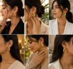 Gold Tone Heart Hoop Earrings for Women Polished Minimalist Heart Shape Design Trendy Fashion Jewellery for Party Casual Date and Everyday Wear - Image 4