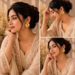 Elegant Gold Tone Flower Stud Earrings for Women with Pearl Detail, Floral Statement Design, Stainless Steel Fashion Jewellery, Stylish Party Wear Earrings for Girls, Festive and Everyday Outfits - Image 6