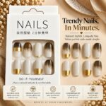 24 Pcs Pink Floral Butterfly Press On Nails for Women | Cute Colorful Flower Printed Long Artificial Nails | Glossy Trendy DIY Manicure Nail Set - Image 7